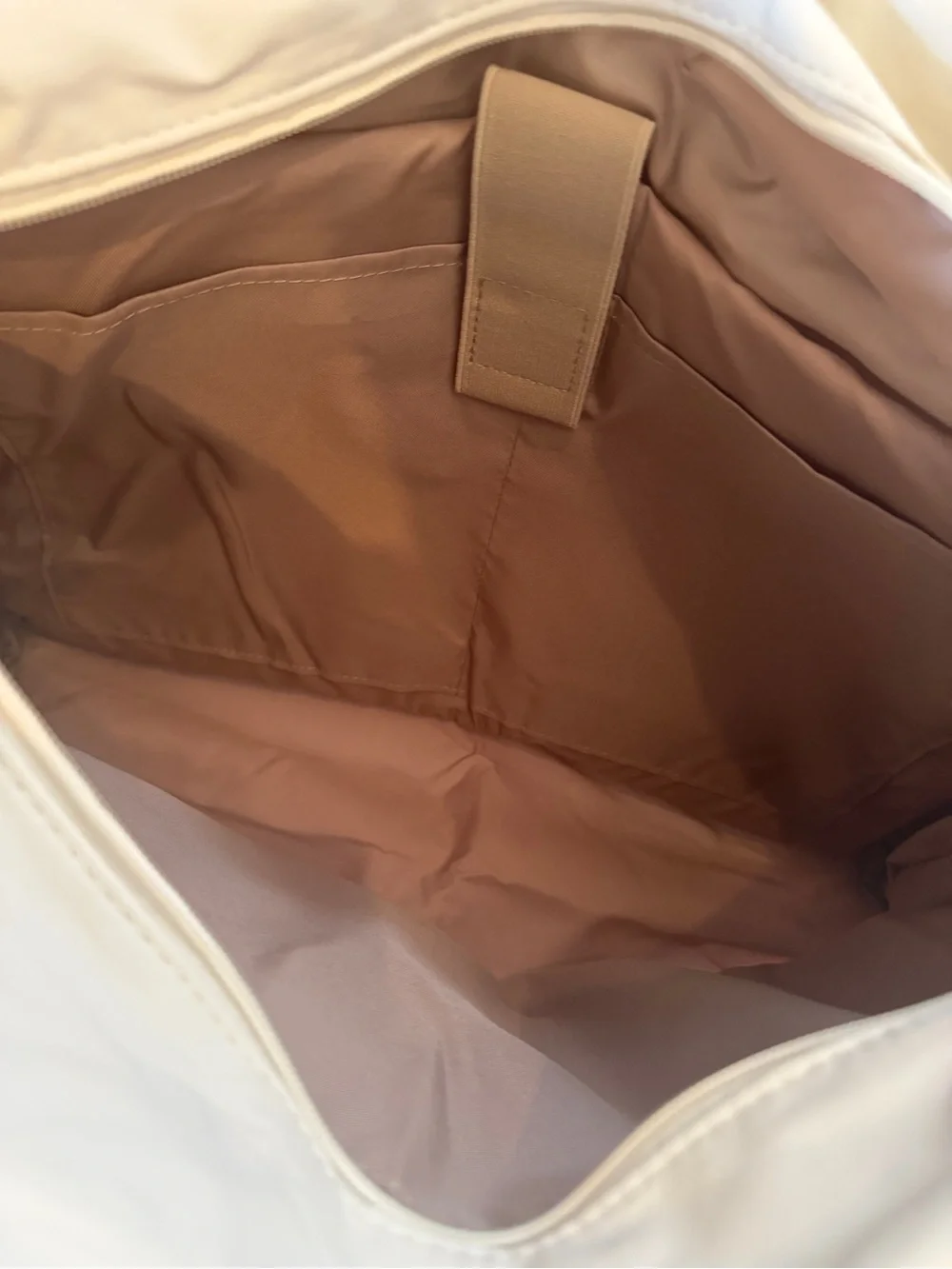Women’s Tote Bag Cream Light Quilted Puffy, Shoulder Bag for Work Travel Laptop